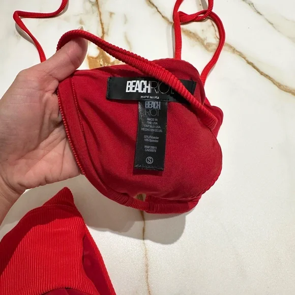 Beach Riot Red Bikini Set - Picture 4 of 9